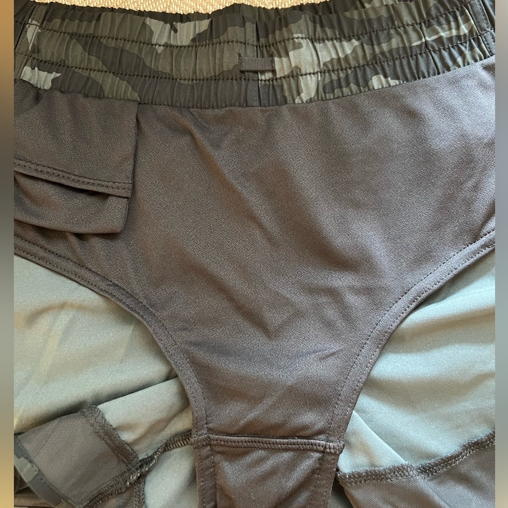 EUC! ATHLETA MESH RACER RUN MID RISE 4 SHORT size small - Picture 8 of 12
